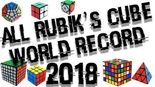 ALL RUBIK'S CUBE WORLD RECORD 2018!