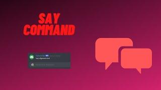 Say Command | Discord Bot tudio Tutorial [Deutsch]