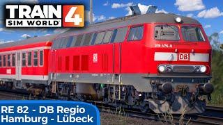 Regional-Express: Hamburg - Bad Oldesloe | Train Sim World 4 | DB Regio – BR 218 & Rotlinge | TSW 4