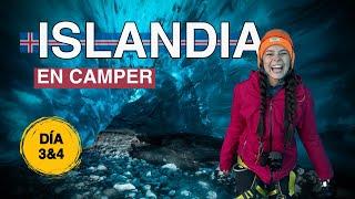 CUEVA DE HIELO Y CAMINATA EN UN ICEBERG EN ISLANDIA  [Día 3 & 4 de aventura en camper por Islandia]