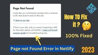 How to Fix Netlify Page Not Found? || Netlify React Page Not Found Solution 2023.