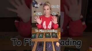 Get Ready with Me to Film a Reading #shorts #tarot #pickacard