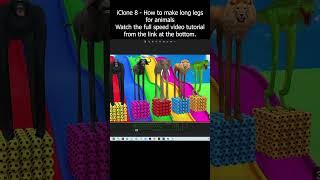 iClone 8 - How to make long legs for animals - Tutorial #iclone #longleg #animal #tutorial