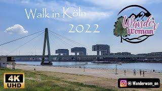 Köln Walk am Rheinufer | 4k City Walking Tour Köln (Cologne)