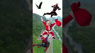 Santa clause Spider man Iron man