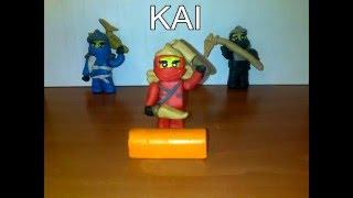 Lego Ninjas Masters of Spinjitzu from Ninjago  - Stop Motion - Plastilina