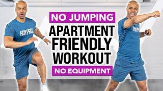 NO NOISE! Apartment Friendly Small Space Low Impact FULL BODY Workout (No Jumping, No Equipment)