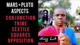 Mars + Pluto Aspects Conjunction, Trine, Sextile, Squares, Opposition.