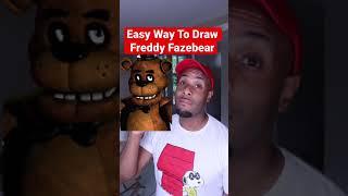 How To Draw Freddy Fazbear EASY!  FNAF #shorts #drawing #art