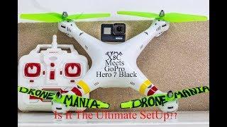 Syma X8C $90 Quadcopter & GoPro Hero 7 Black | Extreme EIS (electronic image stabilization) TEST!!