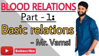 Blood  Relations | Part-1:- Basic  Relations