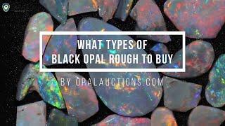 What types of Black Opal Rough to buy? | Opal Auctions