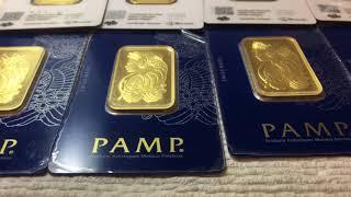 Bullion Exchanges Unboxing Video of 10 PAMP Suisse Gold 1 oz Lady Fortuna Bars