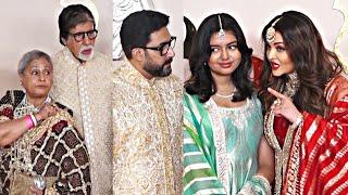 Amitab Bachchan, Aishwarya Rai,Abhishek Bachchan and Aaradhya Visuals At Anant & Radhika Wedding