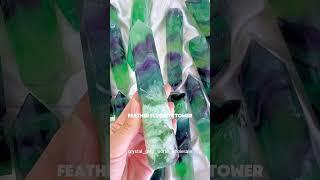 Natural Crystal Tower- Feather Fluorite Tower #crystals #gemstone #crystalshop