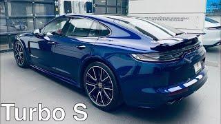 2022 Gentian Blue Porsche Panamera Turbo S | Walk Around | DETAILS |