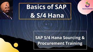 SAP S/4 Hana Sourcing & Procurement. Session 01:  Basics of ERP, SAP and S/4 Hana