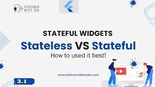 3.1 - Flutter Stateful Widgets - Stateless VS Stateful - Flutter Crash Course 2023