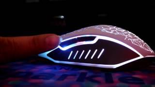 LED 6 light changing Gaming Ergonomic Mouse white 2400 DPI