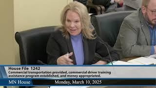 Transportation panel hears bill to fund expanded commercial truck driver training assistance 3/10/25