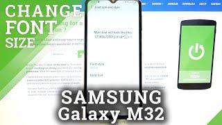 How to Change Font Size on SAMSUNG Galaxy M32 – Adjust Text Size