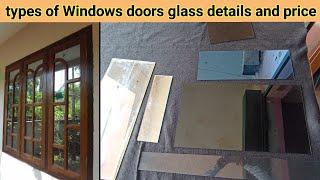 Types of Windows door glass squire feet price complete detail 5mm glass 3.5mm glass price and detail