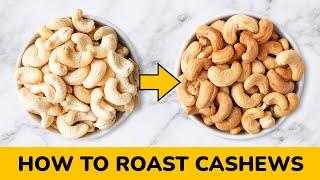 How to Roast Cashew Nuts at Home | Easy Oven Roasted Cashews | Oil-Free Recipe