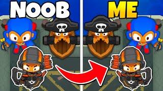 So I copied literally EVERYTHING this NOOB did... (Bloons TD Battles 2)