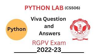 Python Viva Question and Answers || Python Viva question ||New Update Dec 2022-23 ||
