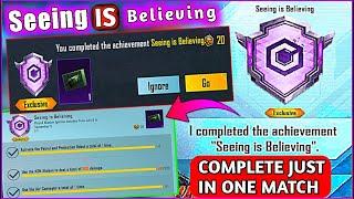 Easyway To Complete [Seeing Is Believing] ACHIEVEMENT In Pubg Mobile, Get 20 Achievements Point Pubg