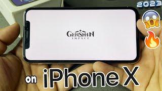 GENSHIN IMPACT Gameplay on iPhone X in 2023? | (Default to Max Settings Game Test) GOODS?