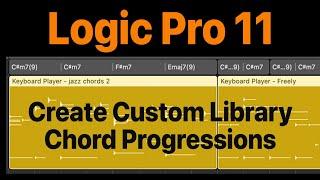 Logic Pro 11 - Session Player - Create & save custom chord progressions!