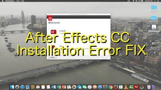 After Effects CC Installation Error FIX