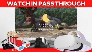 Watch Movies in Passthrough & Control With Your Gaze | Moon VR Player
