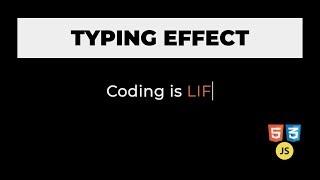 Typing Effect with HTML, CSS and JavaScript