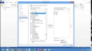 How to Add Speak option in MS Word 2013 - Text to Speech feature in Microsoft Office 2013