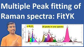 Deconvolution (multiple peak fitting) of raman and photoluminescence spectra using fityk