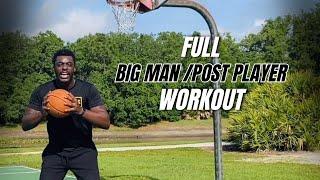 FULL Big Man/Post Player Workout | Fundamental Drills To Improve Touch, Finishing, Footwork, & Fakes