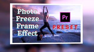 Snapshot Photo Freeze Frame Effect /  screenshot 3D animation PRESET in premiere pro