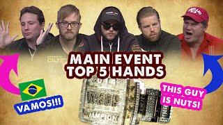 2014 WSOP Main Event - Top 5 Hands | World Series of Poker