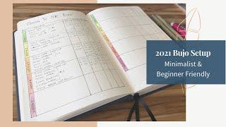 Bullet Journal Setup 2021| Beginner friendly Minimalist Bujo| MatrikaS Signature Premium India