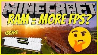 Does Adding More RAM In Minecraft Increase FPS? (4GB/8GB Test)