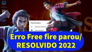 Free fire parou, free fire não inicia, free fire não abre, Free fire apresenta erro constante 2022