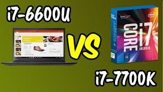 i7-6600U vs i7-7700K Benchmarks Test!  [4K]