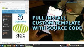 OpenWrt Daloradius Hotspot Voucher - Full Install Custom Template