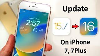 Update iOS 15.7 to iOS 16 || Install iOS 16 on iPhone 7 & 7 Plus