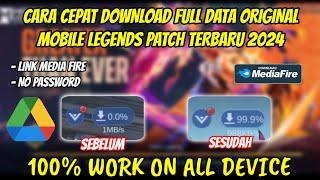 CARA CEPAT DOWNLOAD DATA ORIGINAL MOBILE LEGENDS | DOWNLOAD DATA ORIGINAL ML TERBARU 2024