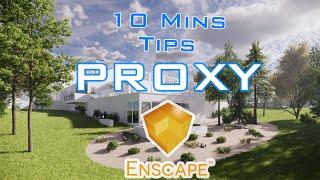 10 mins Tips | Learn How to use Proxy | Enscape for Sketchup