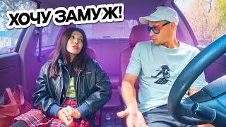 Beautiful KAZAKHKA and Lisping Prank in the car  MONEY Date with a girl  Joke Sakhar TV Kazakhstan