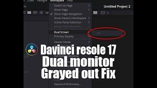 Say Goodbye to Dual Monitor Gray Out in Davinci Resolve 18